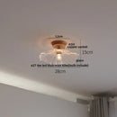 Modern white & brass ceramic led ceiling lamp bedroom lattice light