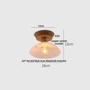 Modern white & brass ceramic led ceiling lamp bedroom lattice light
