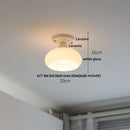 Modern white & brass ceramic led ceiling lamp bedroom lattice light