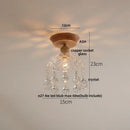 Modern white & brass ceramic led ceiling lamp bedroom lattice light
