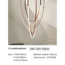 Modern white & brown designer villa chandelier dining room light