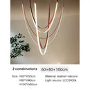 Modern white & brown designer villa chandelier dining room light