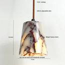 DecorBites™ Bulgari Stone LED Pendant Lamp - Natural Marble Hanging Light