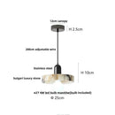 DecorBites™ Bulgari Stone LED Pendant Lamp - Natural Marble Hanging Light