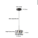 DecorBites™ Bulgari Stone LED Pendant Lamp - Natural Marble Hanging Light