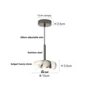 DecorBites™ Bulgari Stone LED Pendant Lamp - Natural Marble Hanging Light