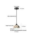 DecorBites™ Bulgari Stone LED Pendant Lamp - Natural Marble Hanging Light