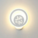 Modern white cartoon dog led wall light fixture 110v-120v bedroom