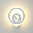 Modern white cartoon dog led wall light fixture 110v-120v bedroom