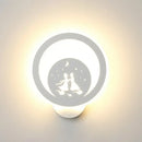 Modern white cartoon dog led wall light fixture 110v-120v bedroom