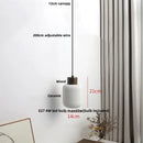 Modern white ceramic and wood pendant light fixture kitchen decor
