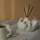 Modern white ceramic cat cartoon vase living room reed diffuser base