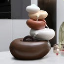Modern white ceramic circulating water fountain living room decor