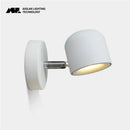 Modern white ceramic dimmable led wall lamp bedroom reading light