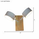 Modern white ceramic double drum wall sconce kitchen light 110v-120v