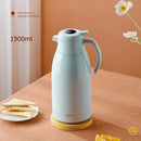 Modern white ceramic insulation kettle kitchen digital thermos bottle