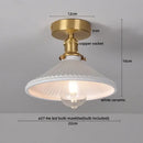 DecorBites™ Ceramic LED Ceiling Light Modern White Porch Balcony Luminaria