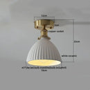 DecorBites™ Ceramic LED Ceiling Light Modern White Porch Balcony Luminaria