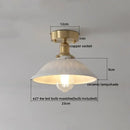 DecorBites™ Ceramic LED Ceiling Light Modern White Porch Balcony Luminaria
