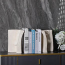 DecorBites™ Ceramic Man Face Book Stand Vase for Room Decor and Storage