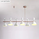 Modern white ceramic nordic hanging chandelier dining room light