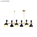 Modern white ceramic nordic hanging chandelier dining room light