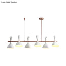 Modern white ceramic nordic hanging chandelier dining room light