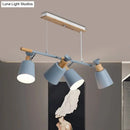 DecorBites™ Nordic Island Light with Tapered Shade - Green/Grey/White - 4 Lights - Kitchen Dining Room Hanging Lamp