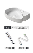 Modern white ceramic wall mounted wash basin bathroom sink