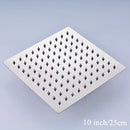 Modern white chrome square rainfall shower head bathroom fixture