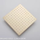 Modern white chrome square rainfall shower head bathroom fixture