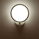 Modern white circle sconce light fixture bedroom wall lamp
