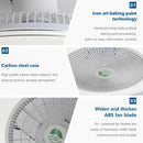 Modern white circular ceiling fan light living room invisible blades