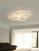Modern white circular led decorbites ceiling lamp set for bedroom