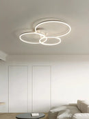 Modern white circular led decorbites ceiling lamp set for bedroom