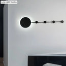 Modern white circular led wall lamp bedroom light fixture bulb included
