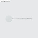 Modern white circular led wall lamp bedroom light fixture bulb included