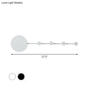 Modern white circular led wall lamp bedroom light fixture bulb included