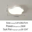 Modern white cloud ceiling chandelier for bedroom or living room