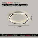 Modern white cloud led ceiling lamp for minimalist bedroom