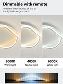 Modern white cloud led ceiling lamp for minimalist bedroom