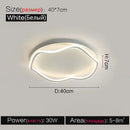 Modern white cloud led ceiling lamp for minimalist bedroom