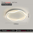 Modern white cloud led ceiling lamp for minimalist bedroom
