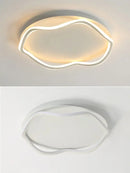 Modern white cloud led ceiling lamp for minimalist bedroom