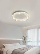 Modern white cloud led ceiling lamp for minimalist bedroom