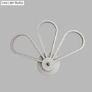 DecorBites™ White Acrylic LED Modernist Wall Sconce Lamp with Clover Shape for Bedroom Wall Mount Lighting