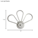 DecorBites™ White Acrylic LED Modernist Wall Sconce Lamp with Clover Shape for Bedroom Wall Mount Lighting