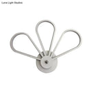 DecorBites™ White Acrylic LED Modernist Wall Sconce Lamp with Clover Shape for Bedroom Wall Mount Lighting
