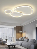 Modern white cobblestone led ceiling lights living room chandelier