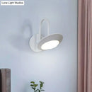 Modern white & coffee rotatable wall sconce lamp bedroom led light